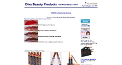 Desktop Screenshot of divabeautyproducts.com