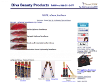 Tablet Screenshot of divabeautyproducts.com